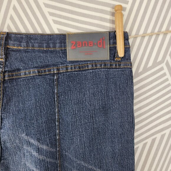 Vintage Zana di Crop Capri Jeans Cargo Plus Size 20W 20 37" X 23" Straight Leg - Picture 4 of 5